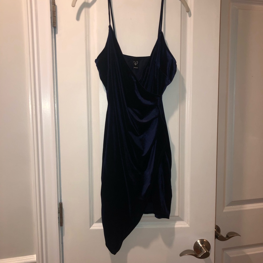 Windsor Velvet Navy Dress
